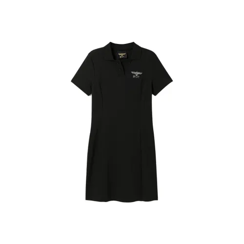 Boy London Короткий рукав Платье Женское Черное