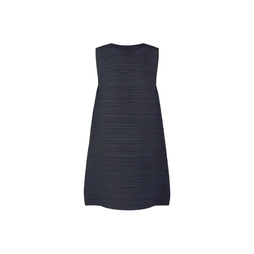 PLEATS PLEASE ISSEY MIYAKE Без рукавов Платье Женское Темно-синий