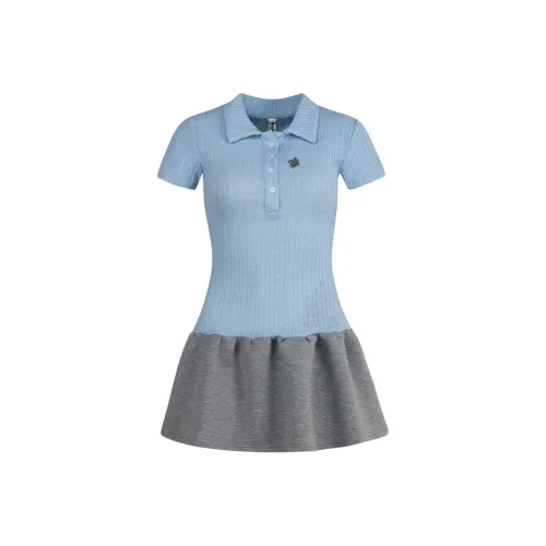 DGOLD Короткое платье с короткими рукавами женское