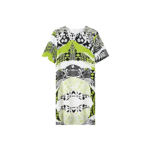 H YXIANG Короткое платье с короткими рукавами женское африканский геометрический