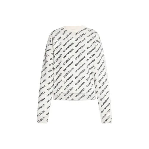 Balenciaga SS23 Свитшот Свободного кроя Женский Весенний Комплект Белый