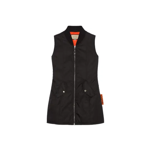 GUCCI SS24 Sleeveless Dress Women's Black GUCCI SS24 Без рукавов Платье Женское Черное