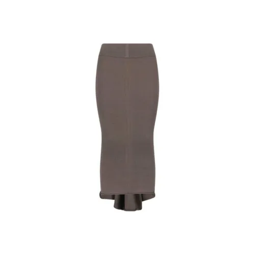 RICK OWENS совместный бренд RO KNIT Длинная юбка Женская Коричневая