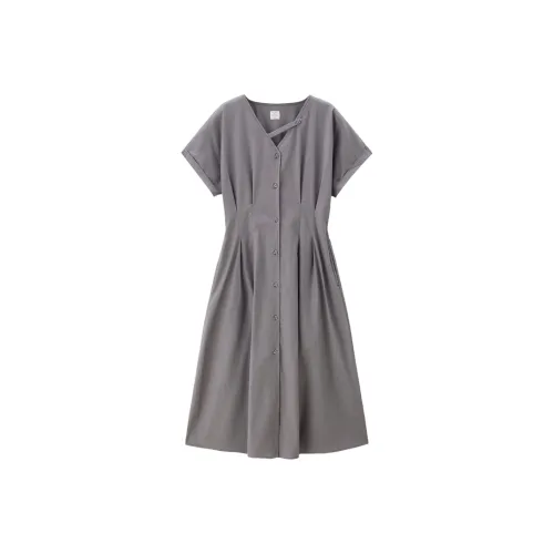 Giordano Короткий рукав Платье Женское