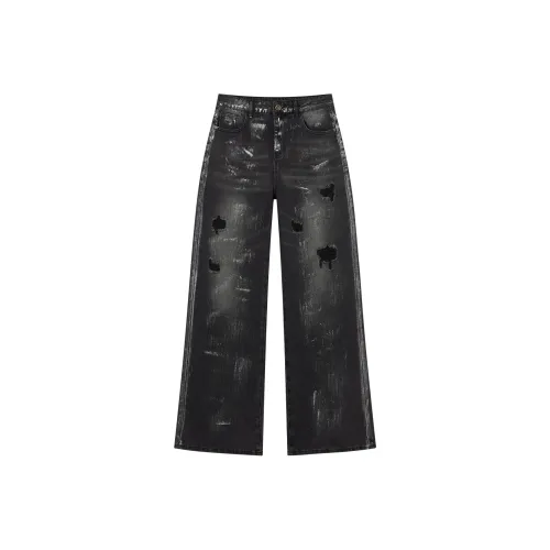 I'M ONE Черные Женские Джинсы