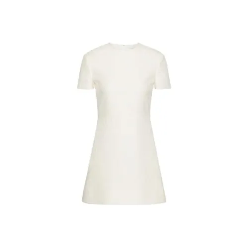 Valentino FW23 Короткий рукав Платье Женское цвет Слоновая кость