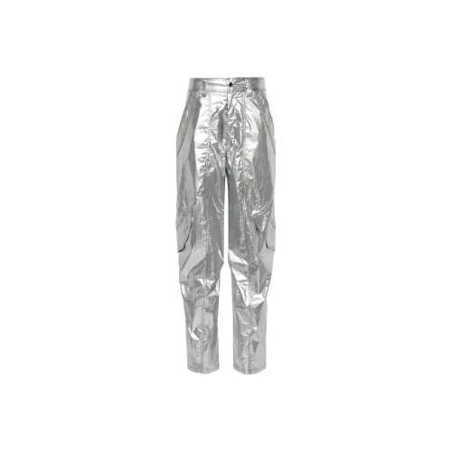 ISABEL MARANT Серебряные Женские Брюки Карго