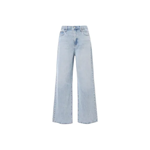 UNIQLO Розовые/синие Женские Джинсы