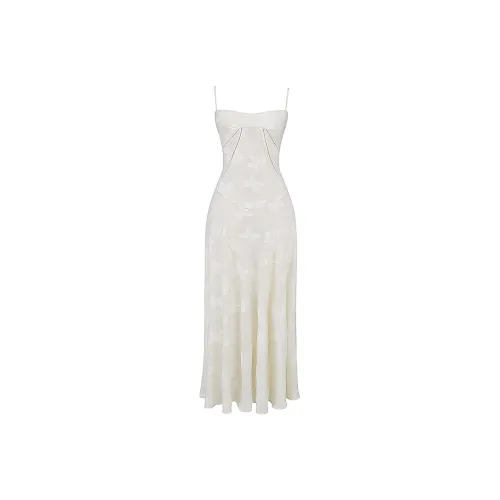 HOUSE OF CB SEREN Slip Платье Женское Кремовый Кремовый