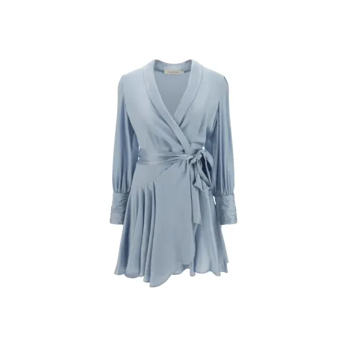 Zimmermann SS23 Платье Женское Синее