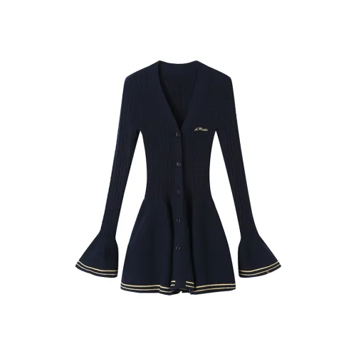 ANDREA MARTIN Длинное платье с длинными рукавами женское