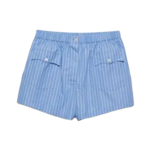 PRADA Повседневные шорты женские синий