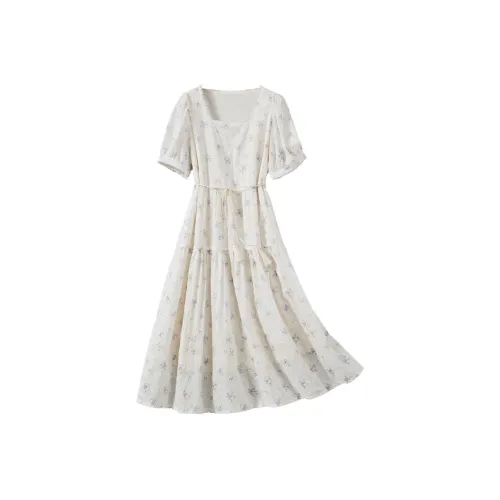 FORTEI Короткий рукав Платье Женское Светло-фиолетовое