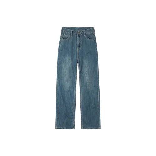 Розовый джинсы женские ностальгический синий