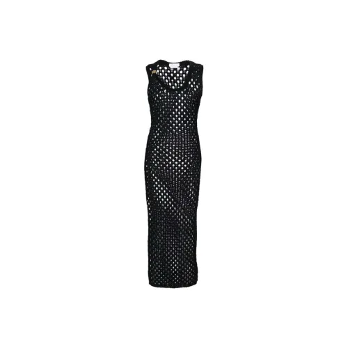 Blumarine SS24 Sleeveless Dress Women's Black Блумарине SS24 Без рукавов Платье Женское Черное