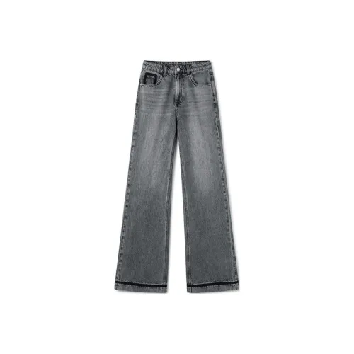 TKY SHOP Серые Женские Джинсы