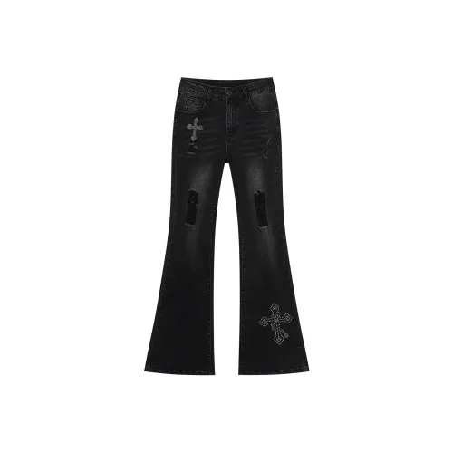 I'M ONE Черные Женские Джинсы