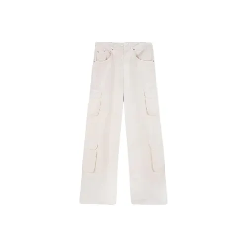 REPRESENT Винтажные белые женские брюки карго