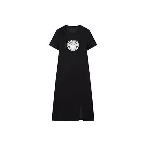 XWI Black Женские Короткие Платья с Рукавами