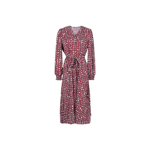 MISSSHINE Red Женские Длинные Рукава Платья