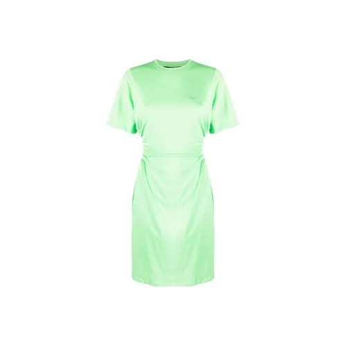 KARL LAGERFELD Короткий рукав Платье Женское Зеленое