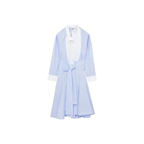LOEWE Blue Женские Длинные Рукава Платья
