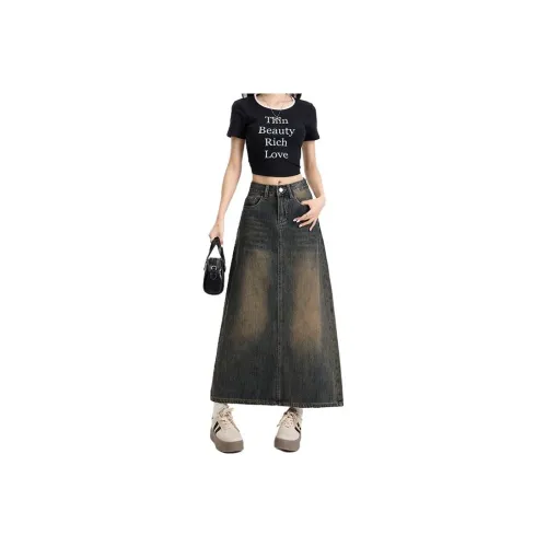 Jonas Wagell Denim Long Skirt Women's