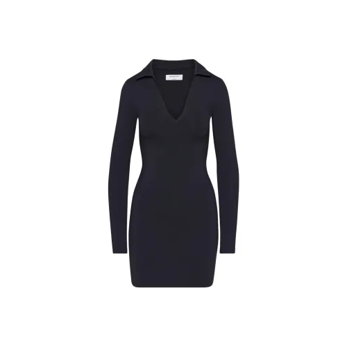 ARITZIA Тень POLO Длинный рукав Платье Длинный рукав Платье Женское Черное