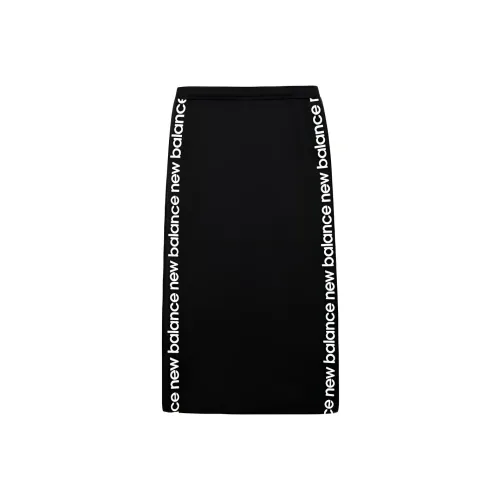 New Balance Черные Женские Повседневные Длинные Юбки