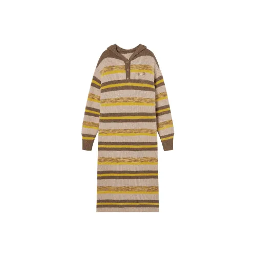 EPTISON WOMAN Длинное платье с длинными рукавами для женщин