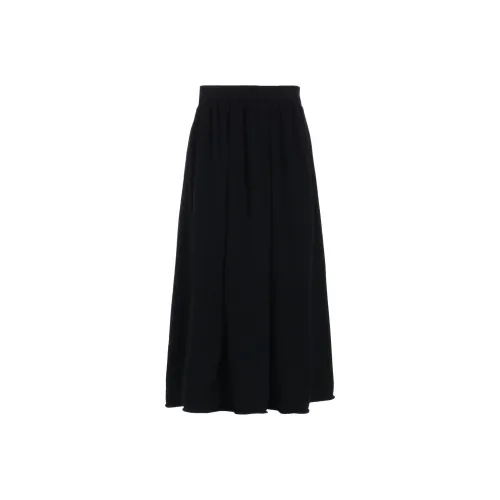 Yohji Yamamoto Черные Женские Вязаные Длинные Юбки