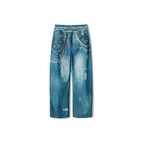 TOOOLAZY Синие Женские Джинсы