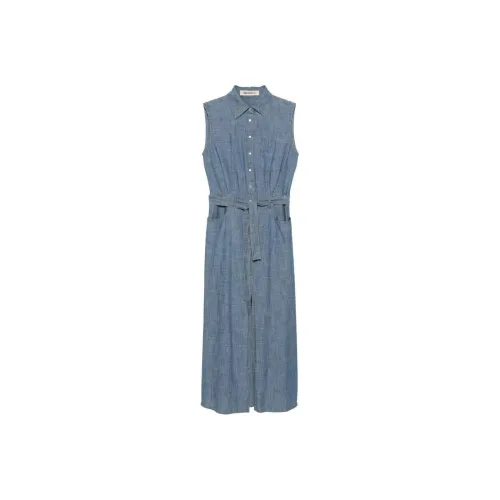 Semicouture Blue Женские Платья без рукавов