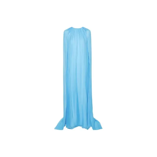 Oscar De La Renta SS24 Sleeveless Dress Women's Celestial Blue Оскар Де Ла Рента SS24 Без рукавов Платье Женское Небесно-Синий