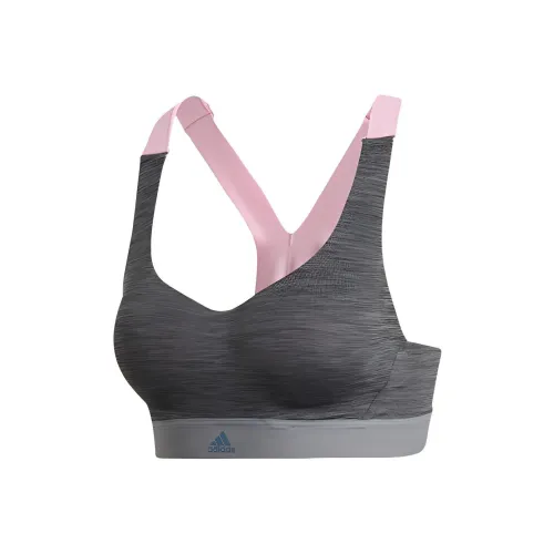 Adidas Темно-серый Розовый Женское спортивное белье