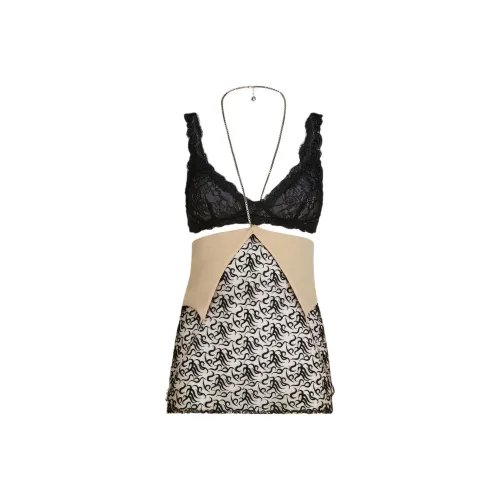 The Attico SS24 Slip Платье Женское Шампанское