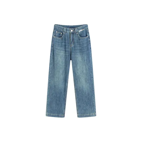 XINIERHUAN Темно-синий синий женский джинсы