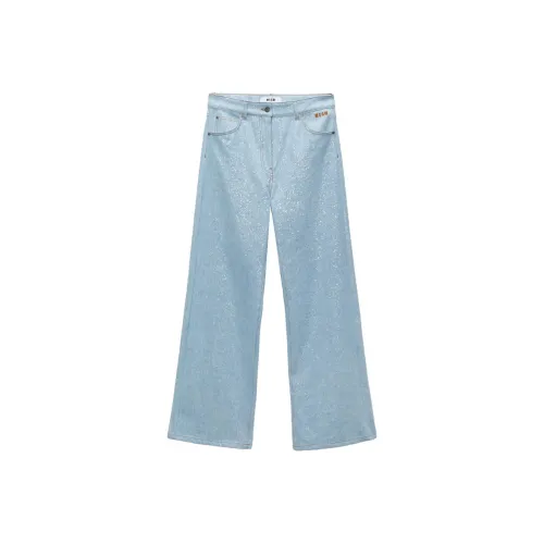 MSGM Синие Женские Джинсы