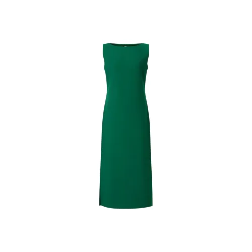 UNIQLO SS24 Без рукавов Платье Женское Зеленое