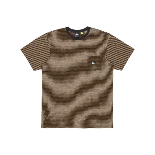 Quiksilver Черный/Коричневый Мужские T-рубашки