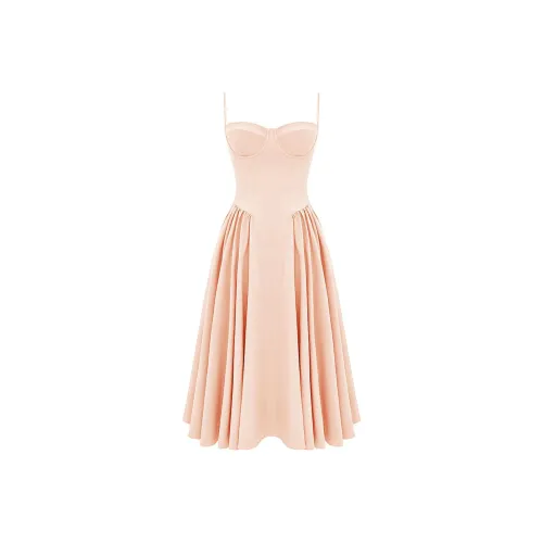 HOUSE OF CB SAMARIA Slip Платье Женское Персиковый Персиково-Розовый