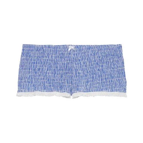 Victoria's Secret Розовый BY FRANKIES BIKINIS BRISTOL POPLIN SHORT MG Повседневные шорты Женские Синий