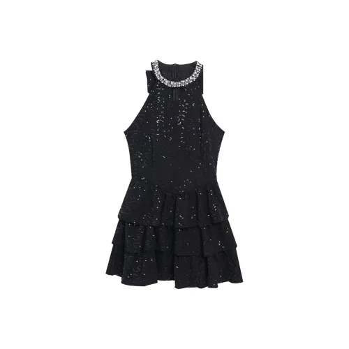 WOWI KCKS Без рукавов Платье Женское Черное