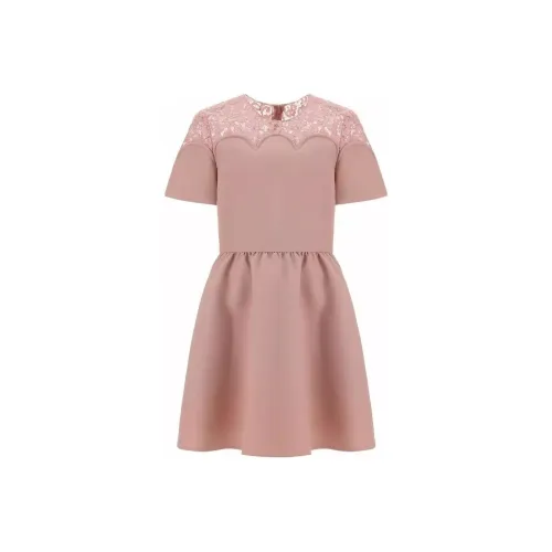 Valentino Короткий рукав Платье Женское Пыльно-розовый