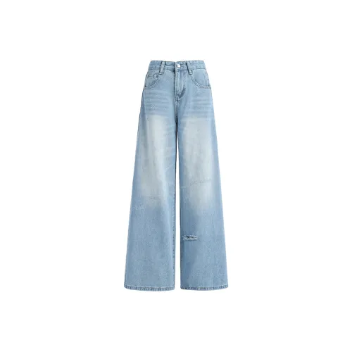 Aros Super Shopping Джинсы Женские Выстиранный Синий