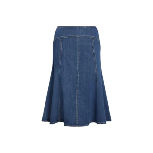Polo Ralph Lauren Denim Long Skirt Women's Blue