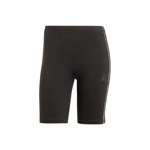 Adidas All Szn 3 Stripes Garment Wash Велосипед Шорты Повседневные шорты Женские Черный