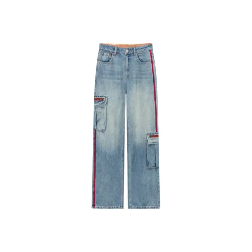 NO ONE ELSE Джинсы Женские Светлый Деним