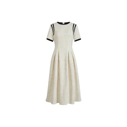 SYEEE WITH U Короткий рукав Платье Женское Фотиния Серый