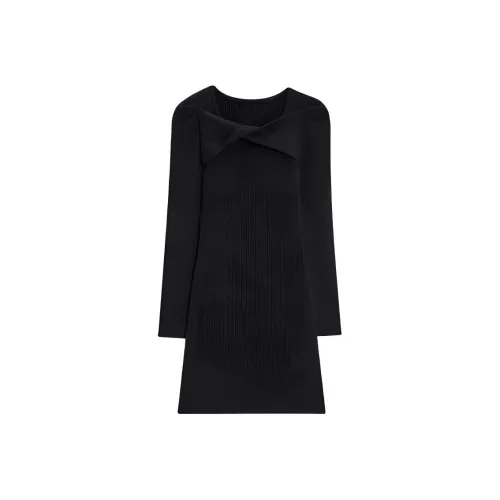 Love To Serve Длинное Платье с Длинными Рукавами Женское Черное